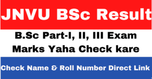 JNVU BSc Result 