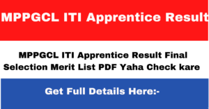 MPPGCL ITI Apprentice Result