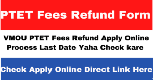 PTET Fees Refund