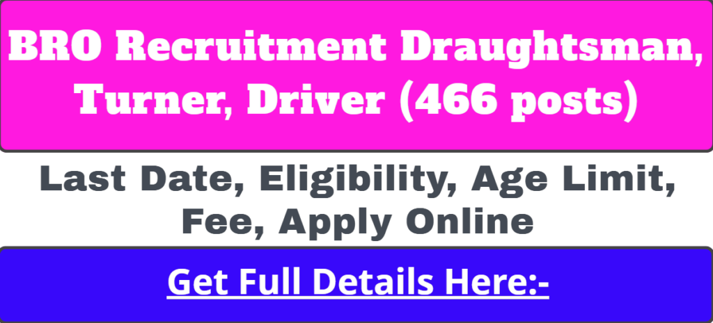 Border Roads Organisation Driver Recruitment