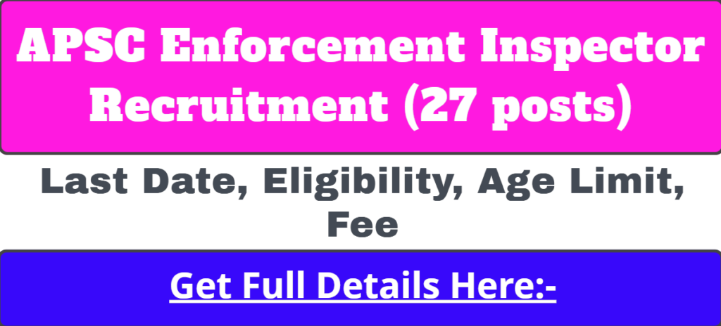 Assam Transport Department Inspector Recruitment