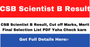 CSB Scientist B Result 