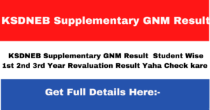 KSDNEB Supplementary GNM Result