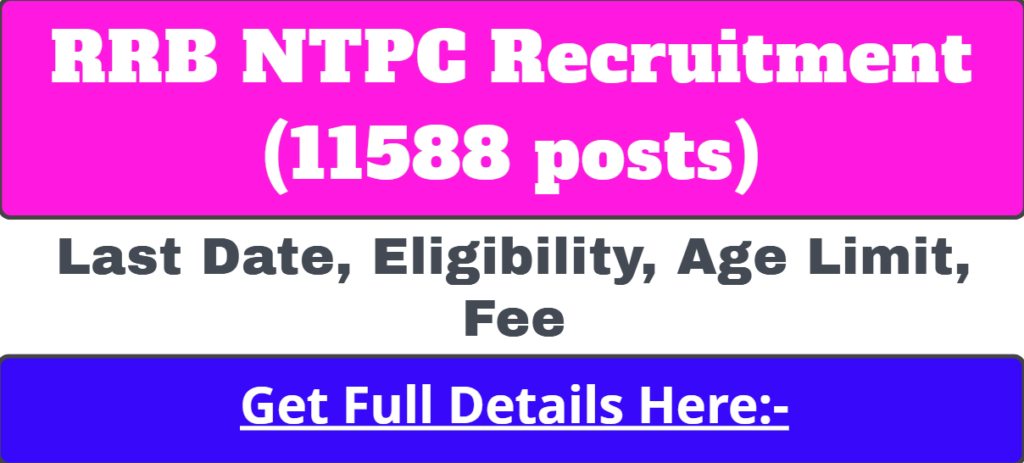 RRB NTPC Recruitment