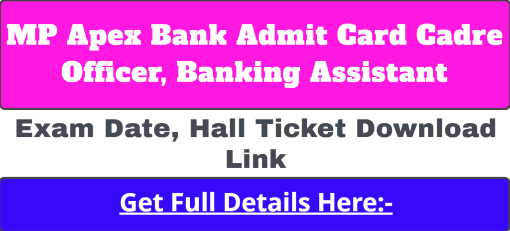 MP Apex Bank Admit Card