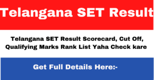 Telangana SET Result