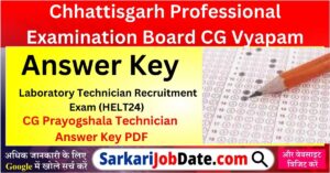 CG Prayogshala Technician 
Answer Key 