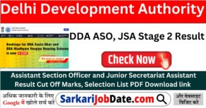 DDA ASO, JSA Stage 2 Result