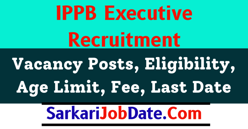 IPPB Executive Recruitment 2024