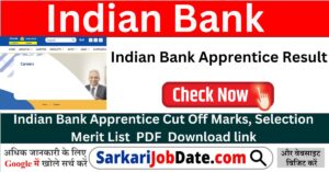 Indian Bank Apprentice Result