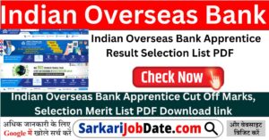 Indian Overseas Bank Apprentice Result 