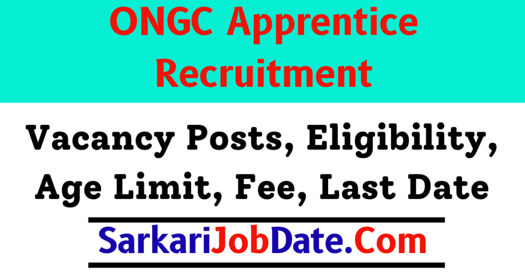 ONGC Apprentice Recruitment 2024