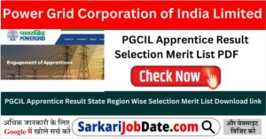 PGCIL Apprentice Result