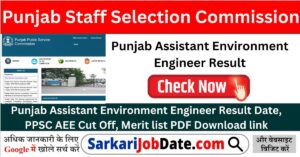 Punjab Assistant Environment Engineer Result