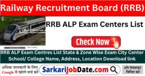 RRB ALP Exam Centers List