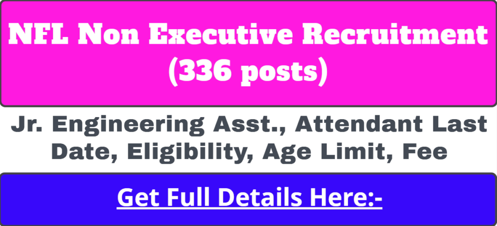 NFL Non Executive Recruitment