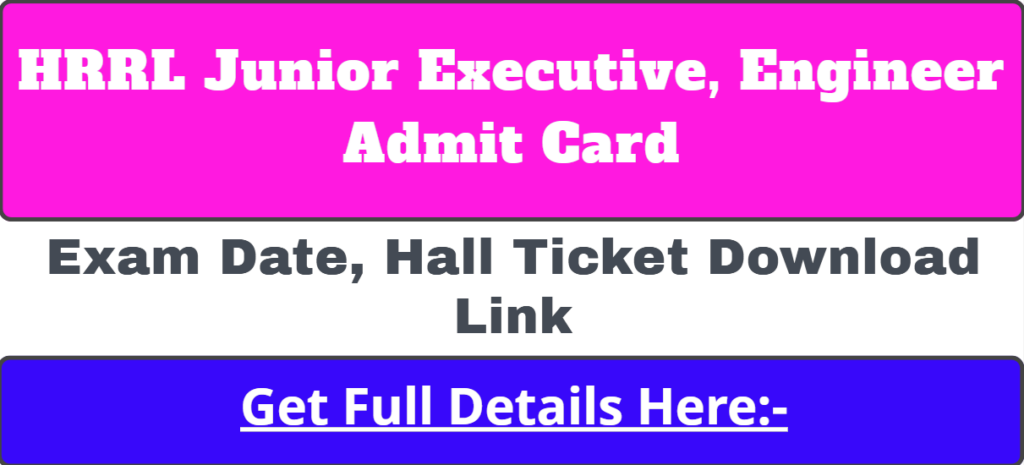 HRRL Admit Card