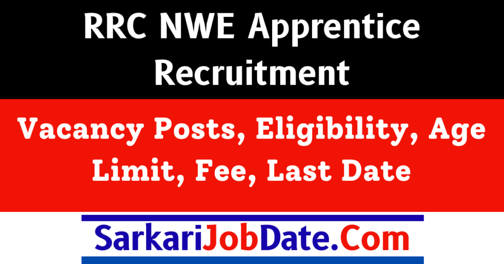 RRC NWE Apprentice Recruitment 2024