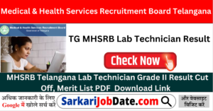 TG MHSRB Lab Technician Result